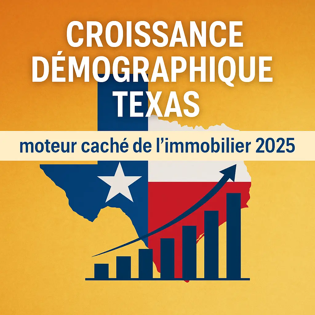 croissance démographique Texas – moteur caché de l’immobilier 2025